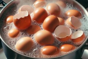 hervir las cascaras de los huevos es una opcion que te ahorrara dinero
