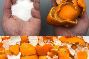 solo agrega un poco de bicarbonato a cascara de narajanja me lo agradeceras siempre
